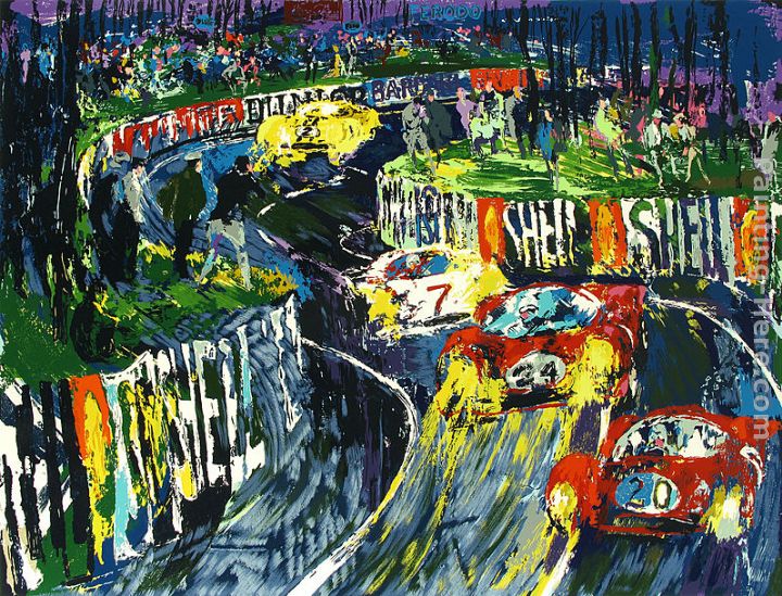 24 Hours at LeMans painting - Leroy Neiman 24 Hours at LeMans art painting
